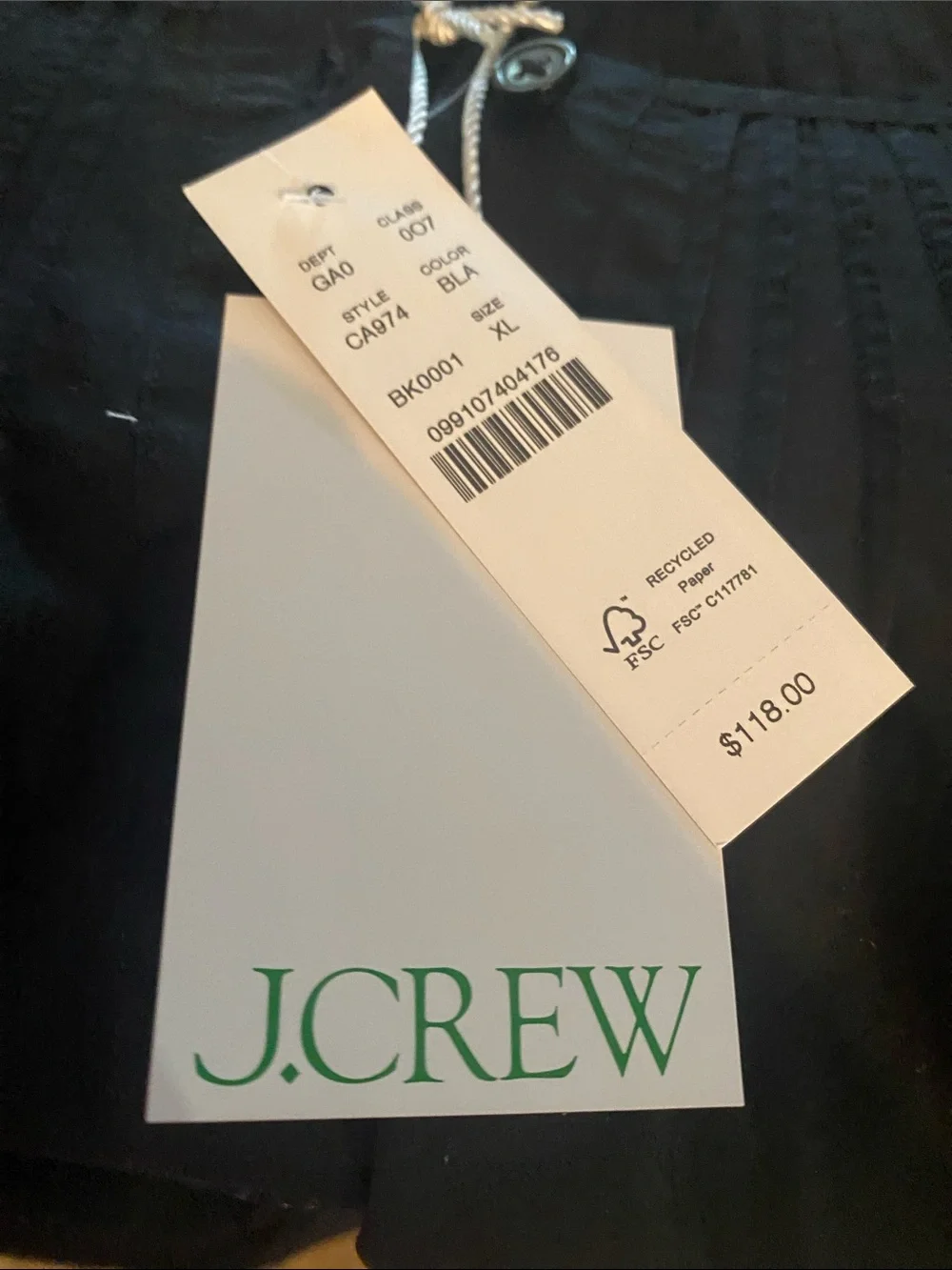 J. Crew Black Eyelet Button-Front Puff Sleeve Top